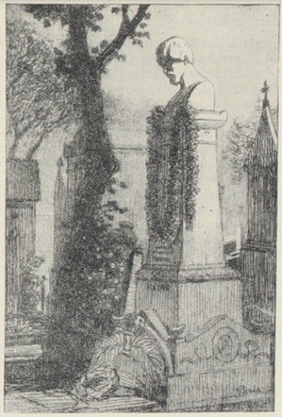 L'archiduchesse Stéphanie fleurit la tombe de Henri Heine au nom de l'impératrice