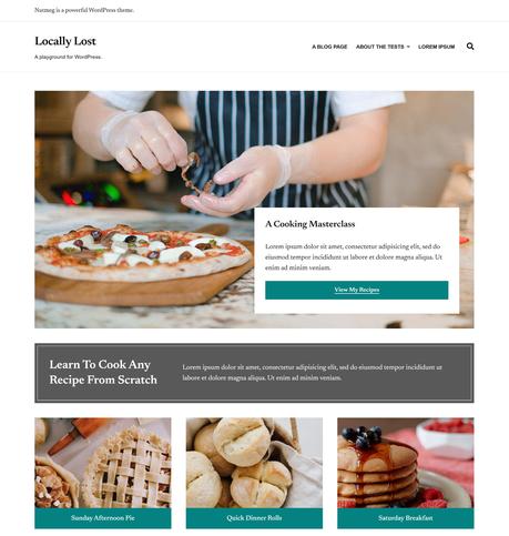 Pimentez votre blog de cuisine ou de recettes avec le thème WordPress Nutmeg – WordPress Tavern