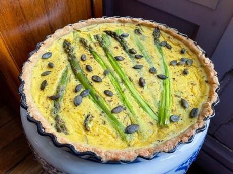 Comme un jardin – Tarte aux asperges vertes Comme un jardin – Tarte aux asperges vertes