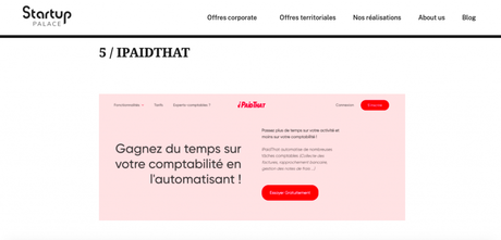 Startup palace parle d’iPaidThat