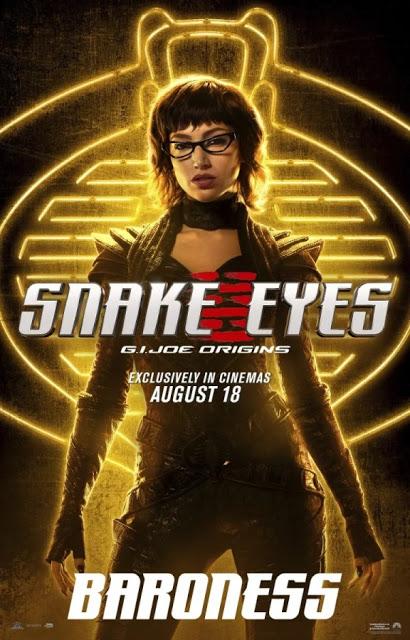 Affiches personnages US pour Snake Eyes de Robert Schwentke