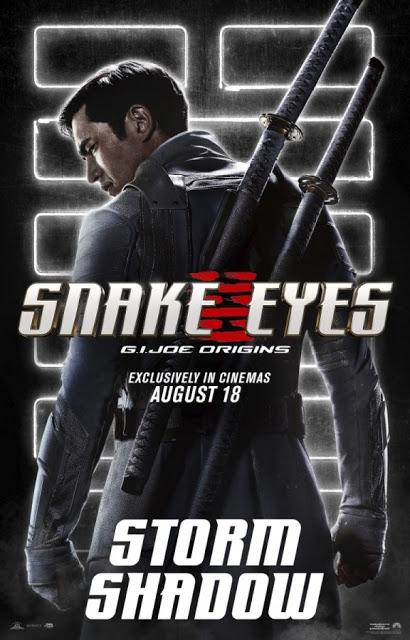 Affiches personnages US pour Snake Eyes de Robert Schwentke