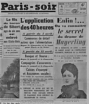 On va enfin connaître le secret de Mayerling ! Un article à sensation de Paris-soir (4 avril 1937)