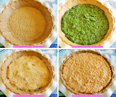 Tarte originale à la bourrache et au houmos (Vegan)