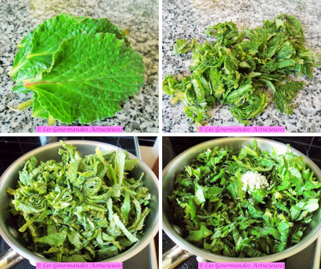 Tarte originale à la bourrache et au houmos (Vegan)