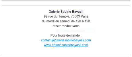 Galerie Sabine Bayasli exposition Agathe Brahami Ferron « La résilience des Tigres » à partir du 17 Juin 2021