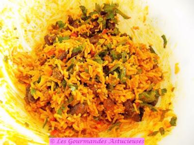 Salade de riz sucrée-salée à l'indienne (Vegan) Salade de riz sucrée-salée à l'indienne (Vegan)