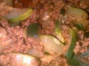 Courgettes bolognaise