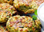Galettes courgettes sauce yaourt