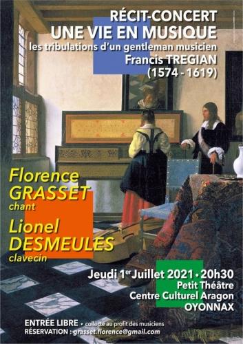 concert,florence grasset,chant,lionnel desmeules,clavecin,francis tregian,compositeur,oyonnax,centre culturel aragon,haut bugey,rhône alpes,france,europe,musique,art