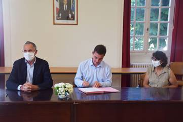 Signature d'une convention entre la Ville de Ouistreham Riva-Bella et Cap Mariage