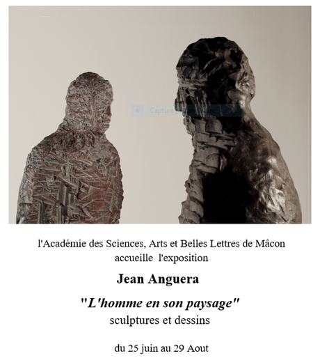 Exposition Jean Anguera à Mâcon « L’homme en son paysage » 25 Juin au 29 Aout 2021