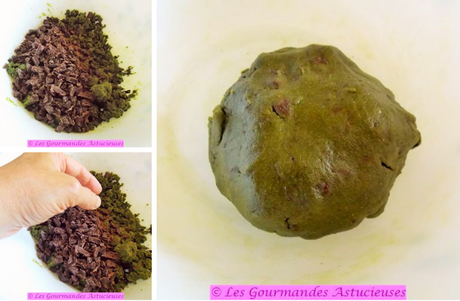 Biscuits Vegan au thé matcha et au chocolat