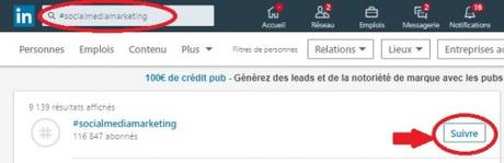 Utilisez les Hashtags LinkedIn pour être plus visible sur Linkedin !