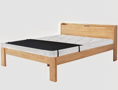 L'article acheté sur Amazon Allemagne. Je l'ai disposé dans le sens vertical sur une moitié du lit. Les sangles fournies le permettent