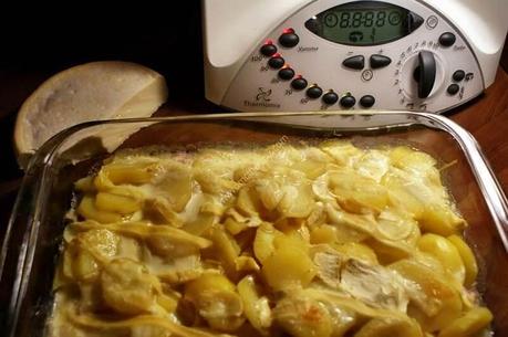 recette du jour: Gratin de pommes de terre savoyard aux lardons  au thermomix de Vorwerk