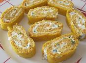 Roulé carottes fromage fines herbes