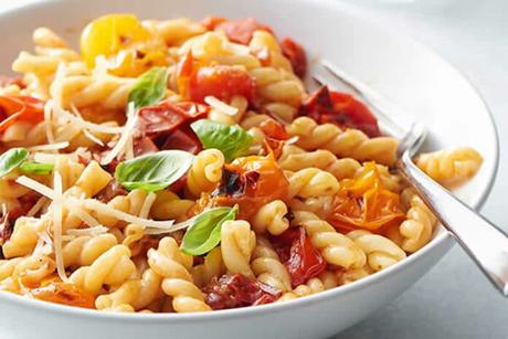 Pâtes aux tomates cerises