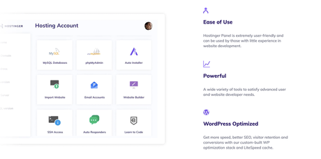 Un regard sur Hostinger Panel, l'interface utilisateur de la plateforme