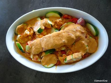 Saumon thaï aux légumes