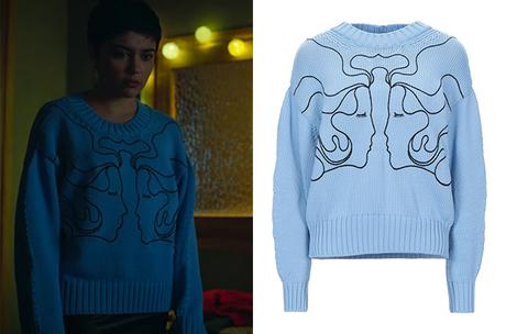 ELITE : Ari’s blue sweater in S4E07