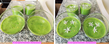 Crème à la roquette et aux petits pois (Vegan) Crème à la roquette et aux petits pois (Vegan)