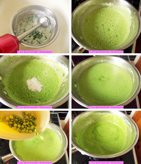 Crème à la roquette et aux petits pois (Vegan) Crème à la roquette et aux petits pois (Vegan)