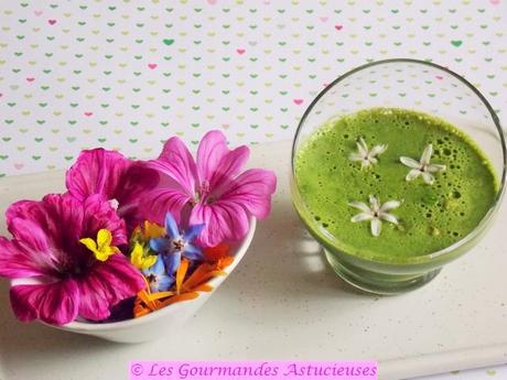 Crème à la roquette et aux petits pois (Vegan)