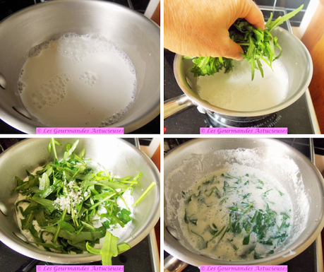 Crème à la roquette et aux petits pois (Vegan) Crème à la roquette et aux petits pois (Vegan)