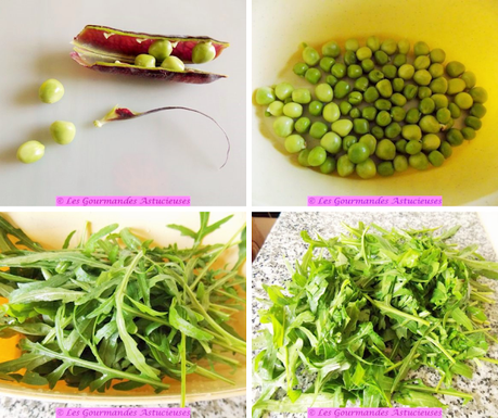 Crème à la roquette et aux petits pois (Vegan) Crème à la roquette et aux petits pois (Vegan)