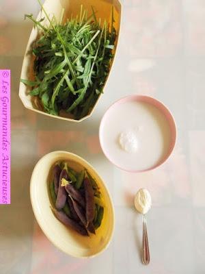 Crème à la roquette et aux petits pois (Vegan) Crème à la roquette et aux petits pois (Vegan)