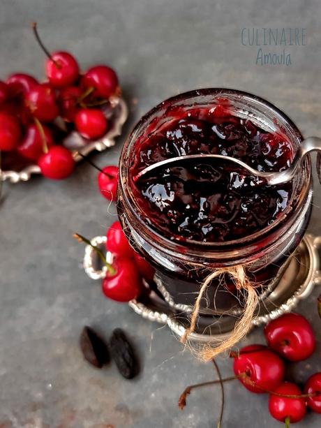 Confiture de cerises à la fève toka Confiture de cerises à la fève toka