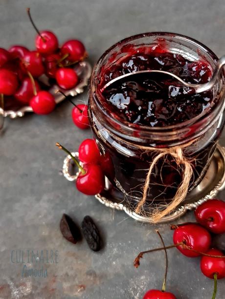 Confiture de cerises à la fève toka Confiture de cerises à la fève toka