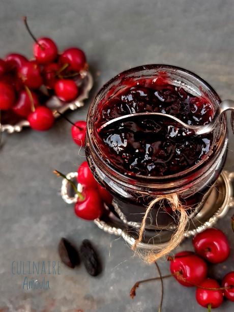 Confiture de cerises à la fève toka Confiture de cerises à la fève toka