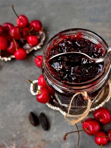Confiture de cerises à la fève toka Confiture de cerises à la fève toka