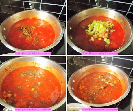 Riz à la sauce tomate à la rhubarbe (Vegan)