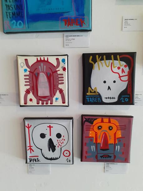 Des œuvres en vente au shop de Superposition