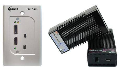 3 exemples d'utilisation du convertisseur optique HDMI 18 Gbps Opticis HDFX-700