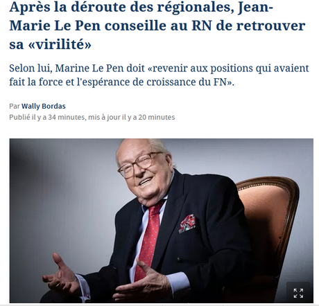 Jean-Marie Le Pen, le vieux facho décati qui n’a plus qu’une seule couille à la place du cerveau