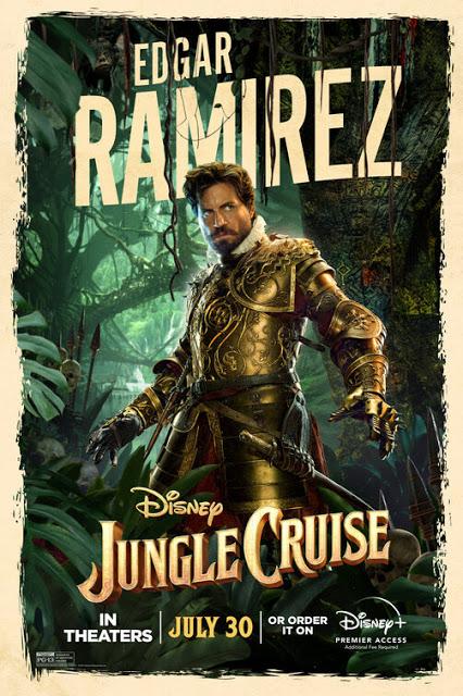 Affiches personnages US pour Jungle Cruise de Jaume Collet-Serra