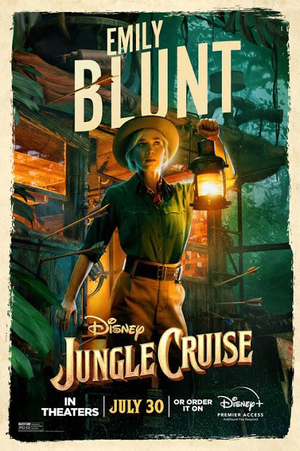 Affiches personnages US pour Jungle Cruise de Jaume Collet-Serra