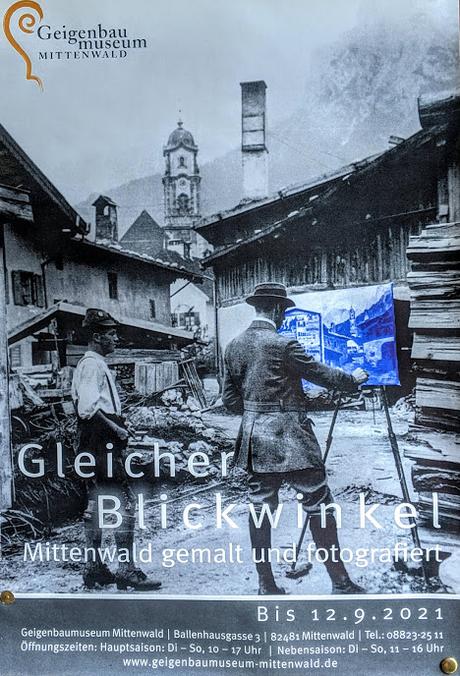 Sonderausstellung im Geigenbaumuseum Mittenwald — Bis 12.09.2021 — Expo au musée du violon de Mittenwald
