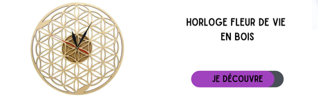 Horloge fleur de vie