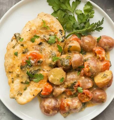 Poitrines de poulet à la crème au cookeo