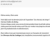 Galerie Marie Vitoux actuellement chevaux temps