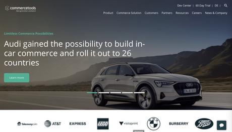 Page d'accueil de Commercetools Page d'accueil de Commercetools