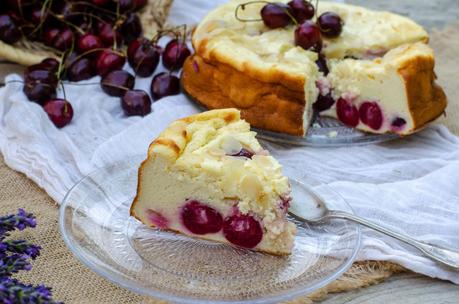 Gâteau fromage blanc cerises