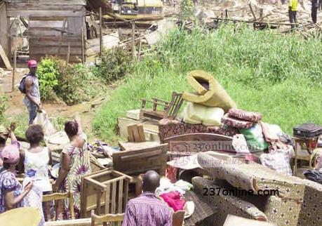 Cameroun – Déguerpissement : Des familles dans la rue à  Douala