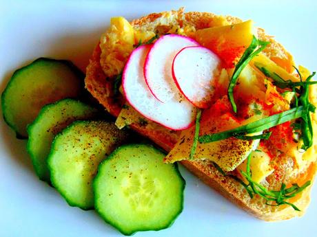 Bruschetta de { Salade de } coeurs de palmiers