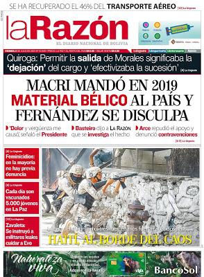 Venue du Nord, une méga-tempête s’est levée contre Macri ! [Actu]